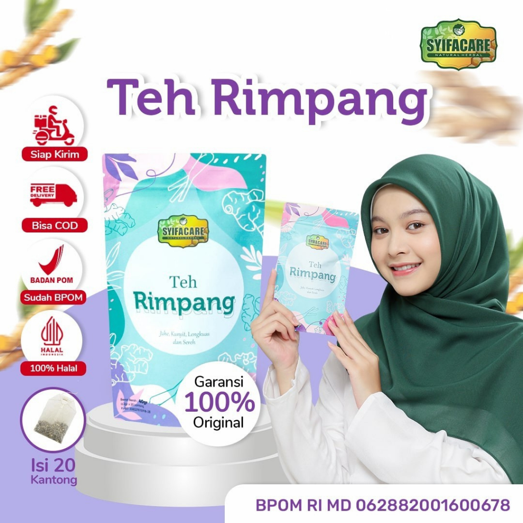 

Teh Rimpang Syifacare - Minuman Instan Rempah - Teh Diet Detox - Pelangsing Herbal - Imunitas - BPOM & HALAL MUI