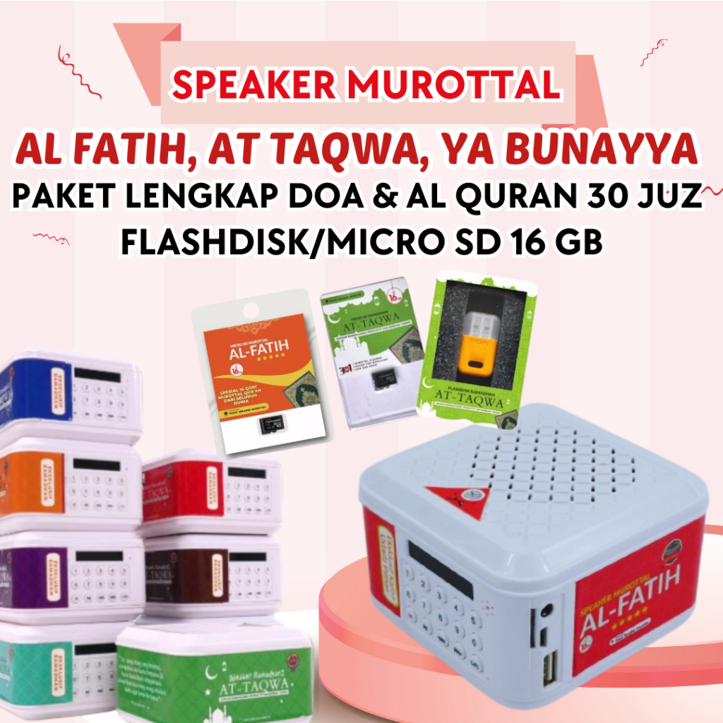 Speaker Murotal/ Speker Hafalan Murottal Al Quran 30 JUZ Dzikir Kajian Audio Sound Belajar Speaker A
