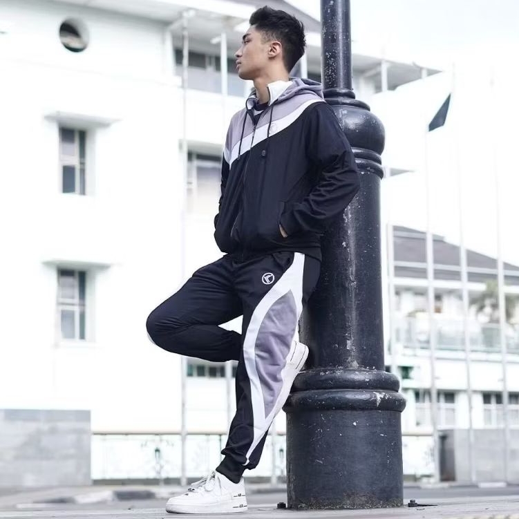 Setelan baju Tracktop Olahraga pria wanita sport outdoor/Seragam olahraga Jaket Celana