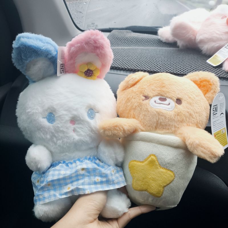 Boneka Kelinci / Rabbit Bunny, Beruang / Bear lucu imut capit Oh some / KKV