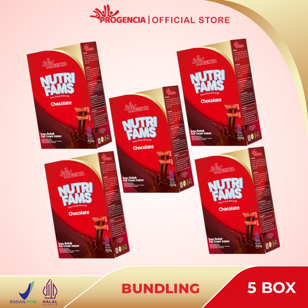 

5 BOX Progencia Nutrifams Susu Bubuk Box 400gr