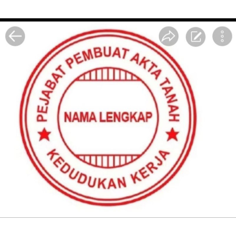 

stiker segel cutting akta notaris ppat, cromo glosy