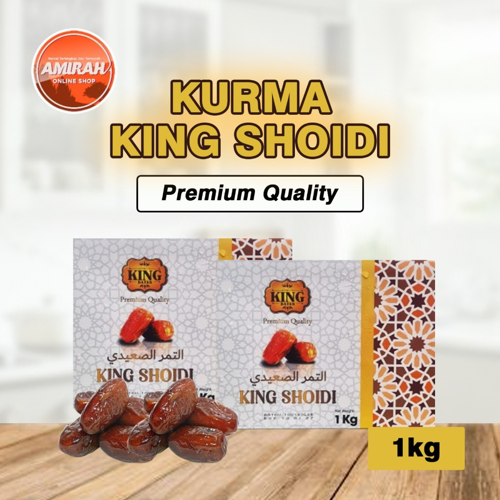 

KURMA KING DATES SHOIDI 1KG CEMILAH SEHAT PENAMBAH ENERGI DAN KAYA AKAN SERAT SERTA MENGATUR GULA