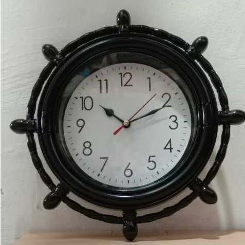 jam dinding jangkar unik kemudi kapal