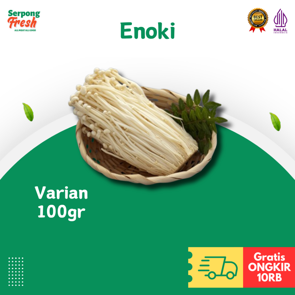 

Enoki / Jamur Enoki Mushroom 1 pack Sayuran Fresh Segar