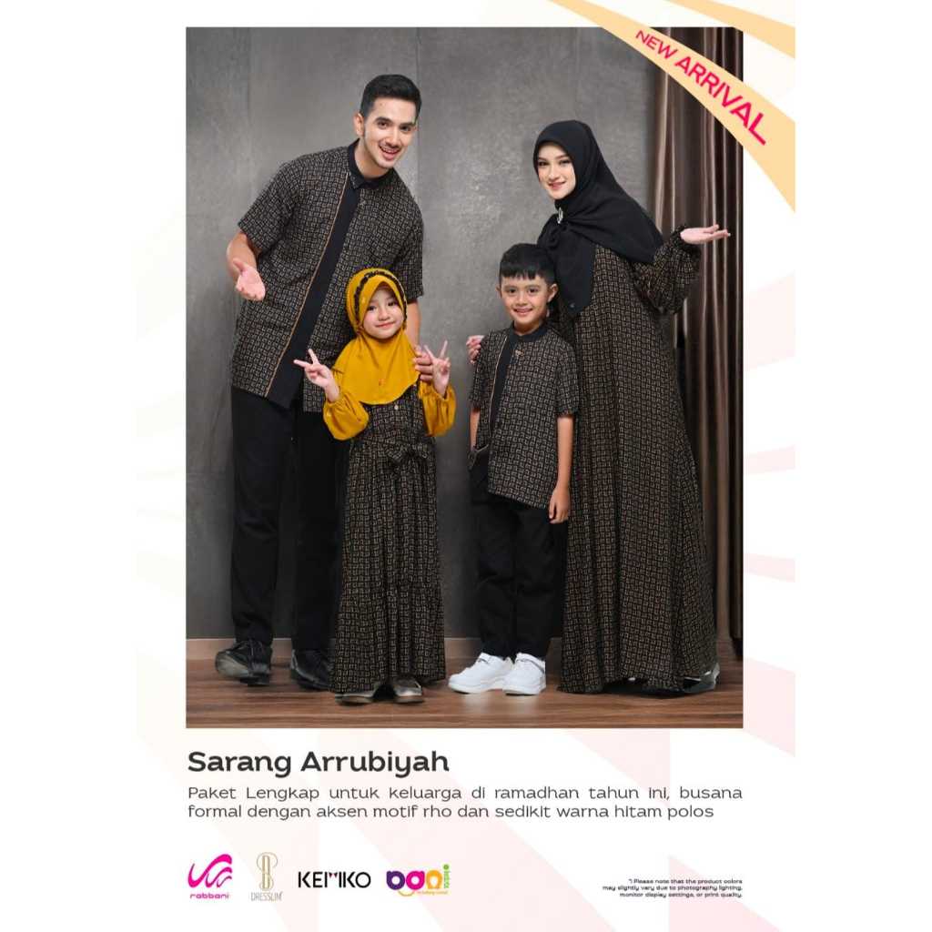 Sarimbit Arrubiyah Dewasa | Sarimbit Rabbani | Baju Set Keluarga | Setelan Keluarga [Ori Rabbani]