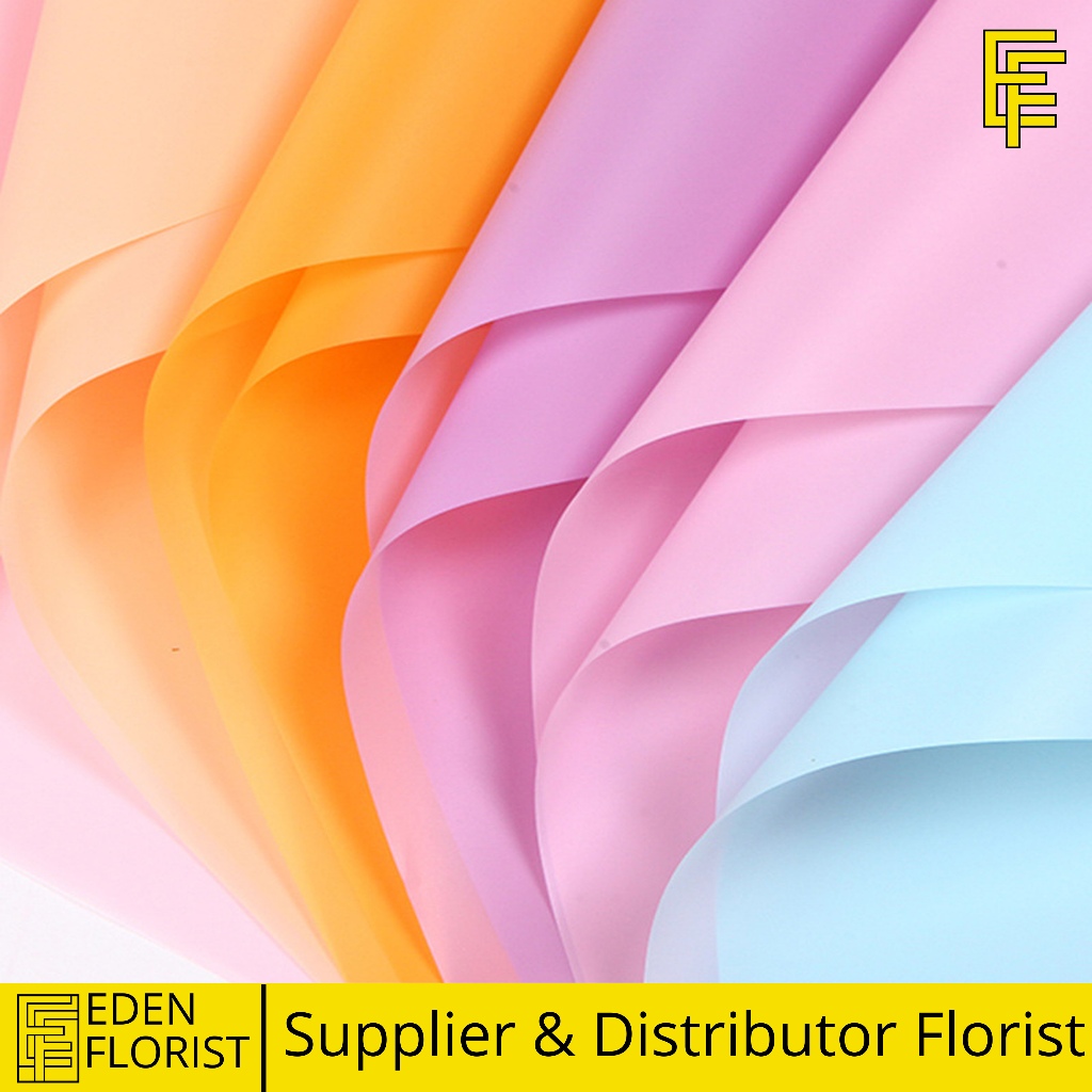 

20 LEMBAR Flower Wrapping Paper Varian Polos Kertas Buket Bunga Cellophane Florist COD KB01