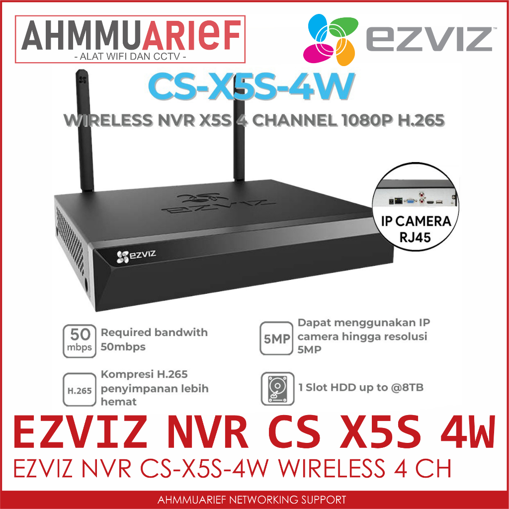 EZVIZ CS-X5S-4W WIRELESS NVR XVR X5S 4 CHANNEL