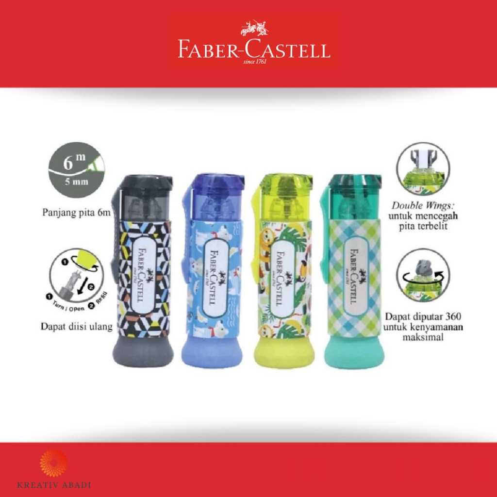 

TEBUS MURAH - COMBO CORRECTION TAPE QDR FABER CASTELL
