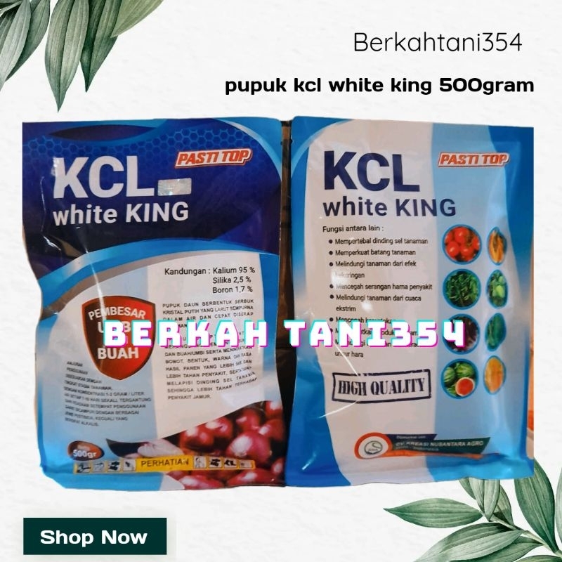 Pupuk kcl white king 500gram pupuk daun kcl putih king 500gram