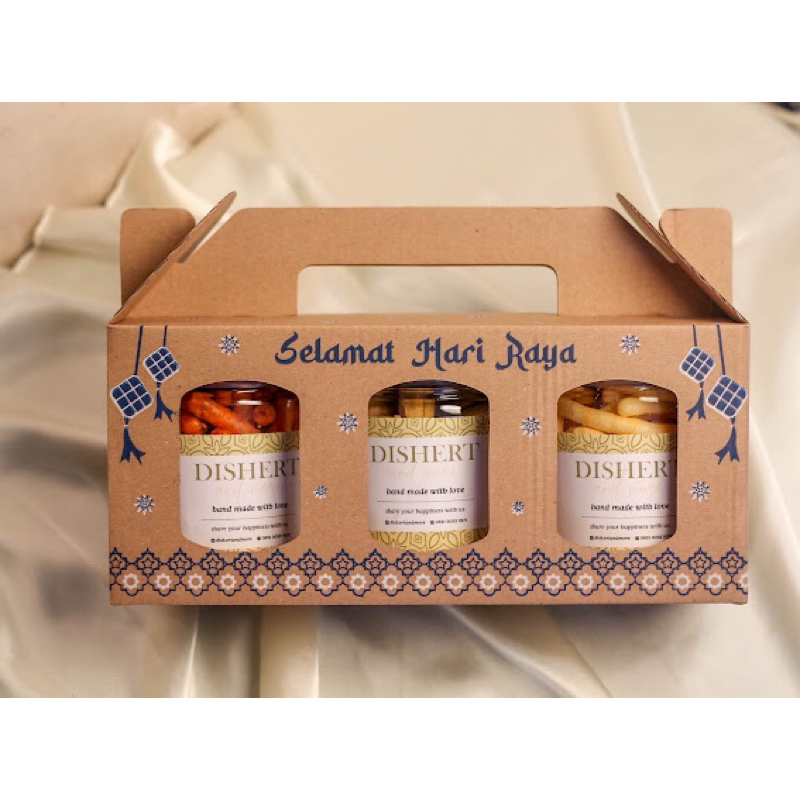 

Paket Snack Jar isi 3 Toples 600ml