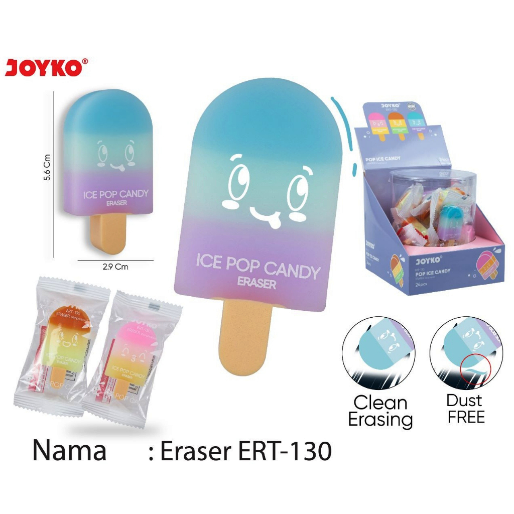 

PENGHAPUS KARET JOYKO LUCU BENTUK ICE CREAM ERT-130