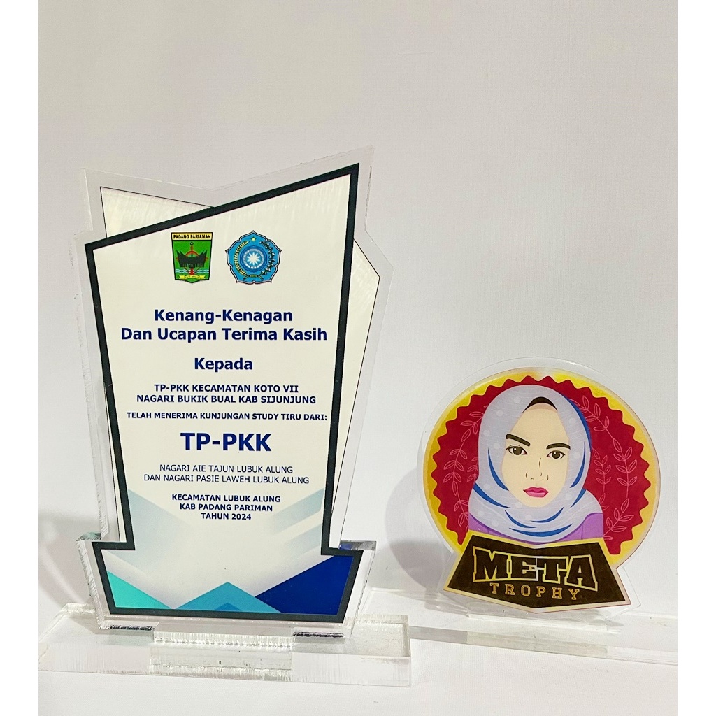PLAKAT AKRILIK CUSTOM PENGHARGAAN CINDERAMATA KENANG - KENANGAN