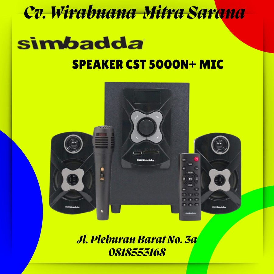 Simbadda Speaker CST 5000 N+ New Design Edition (Mic, Remote) CST 5000N+ / CST5000N+