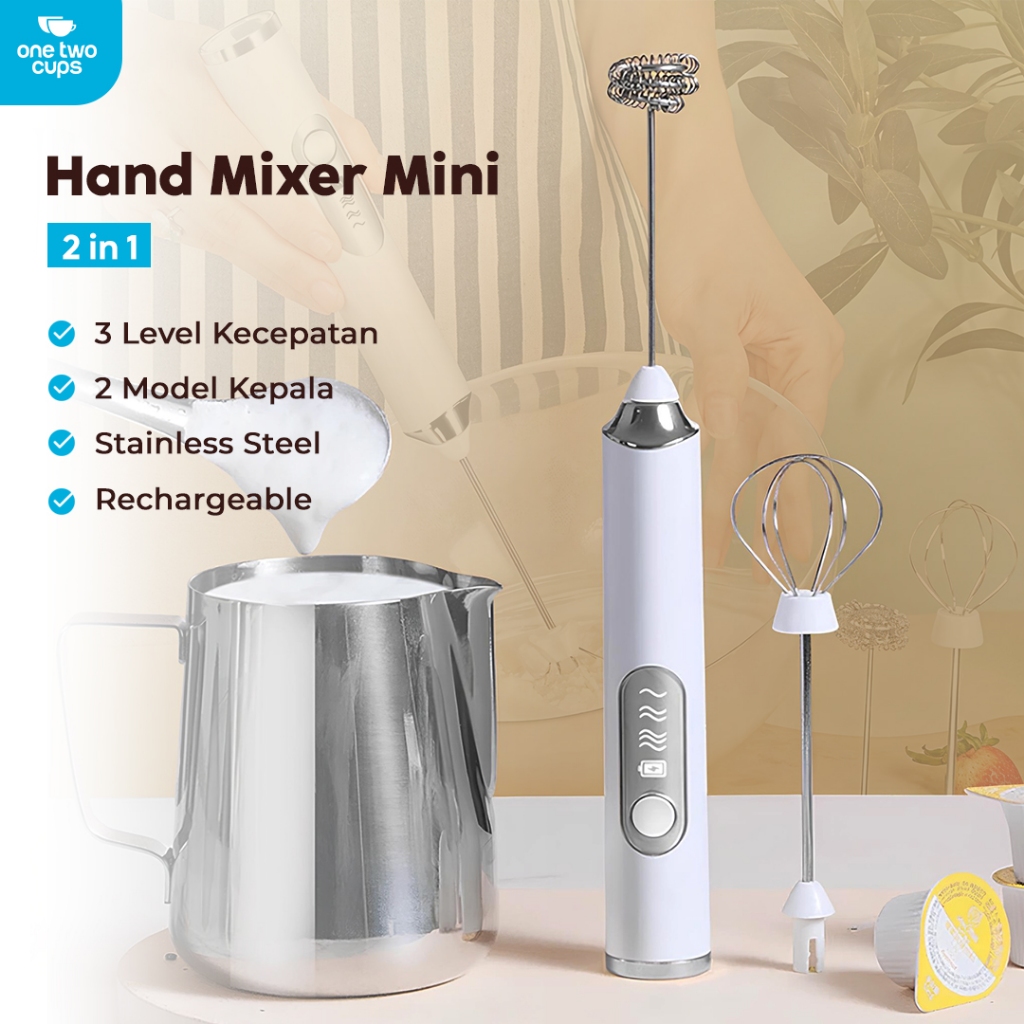 Milk Frother Electric / Mixer Listrik Mini Pembuih susu Pengaduk Minuman Portabel Pembuih Kopi