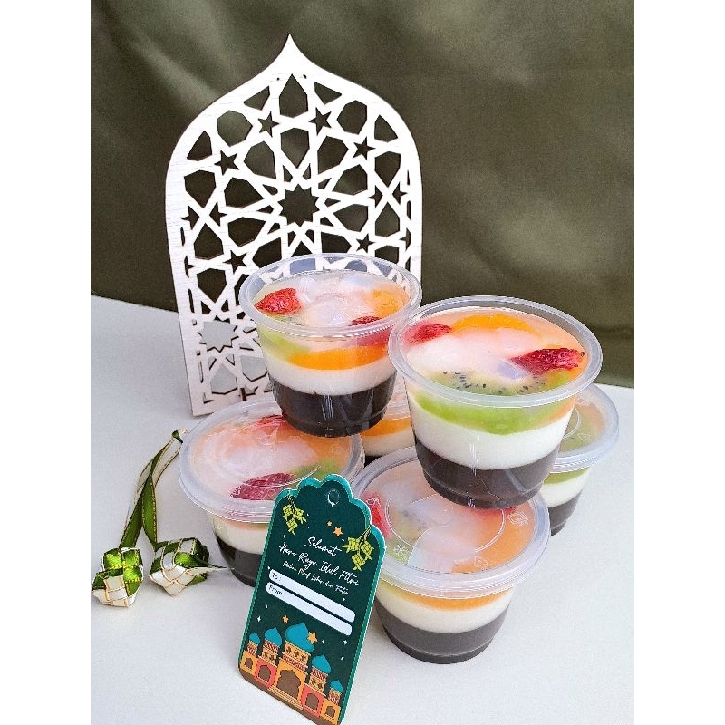 

Hampers Gift Mix Fruits Dark Chocolate Pudding Cup Premium Mini Set 9