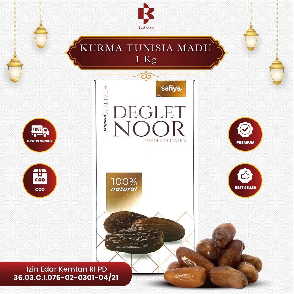 

Kurma Tunisia Madu 1 Kg Tunisia Tanpa Tangkai Premium