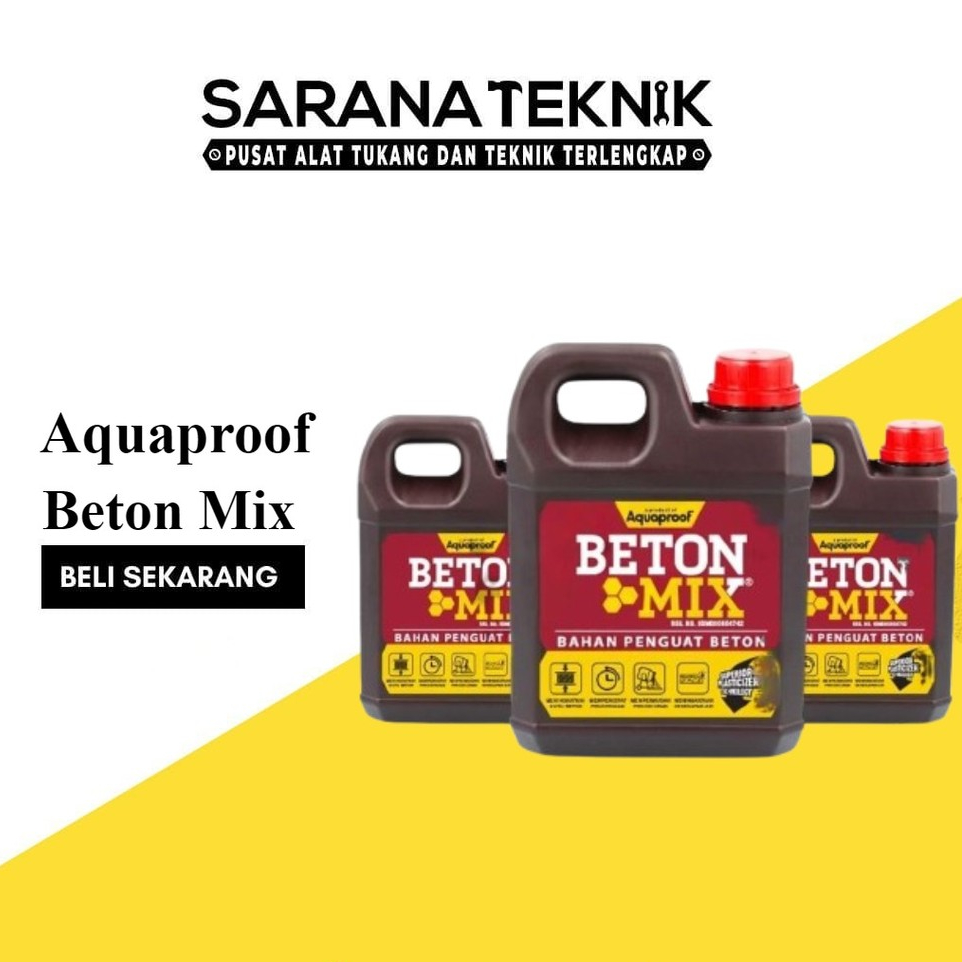 [SARANA TEKNIK] BETON MIX 1Kg 1Lt 1Liter 1 Lt Kg Liter Obat Cor Pengeras Beton Semen Aquaproof Beton