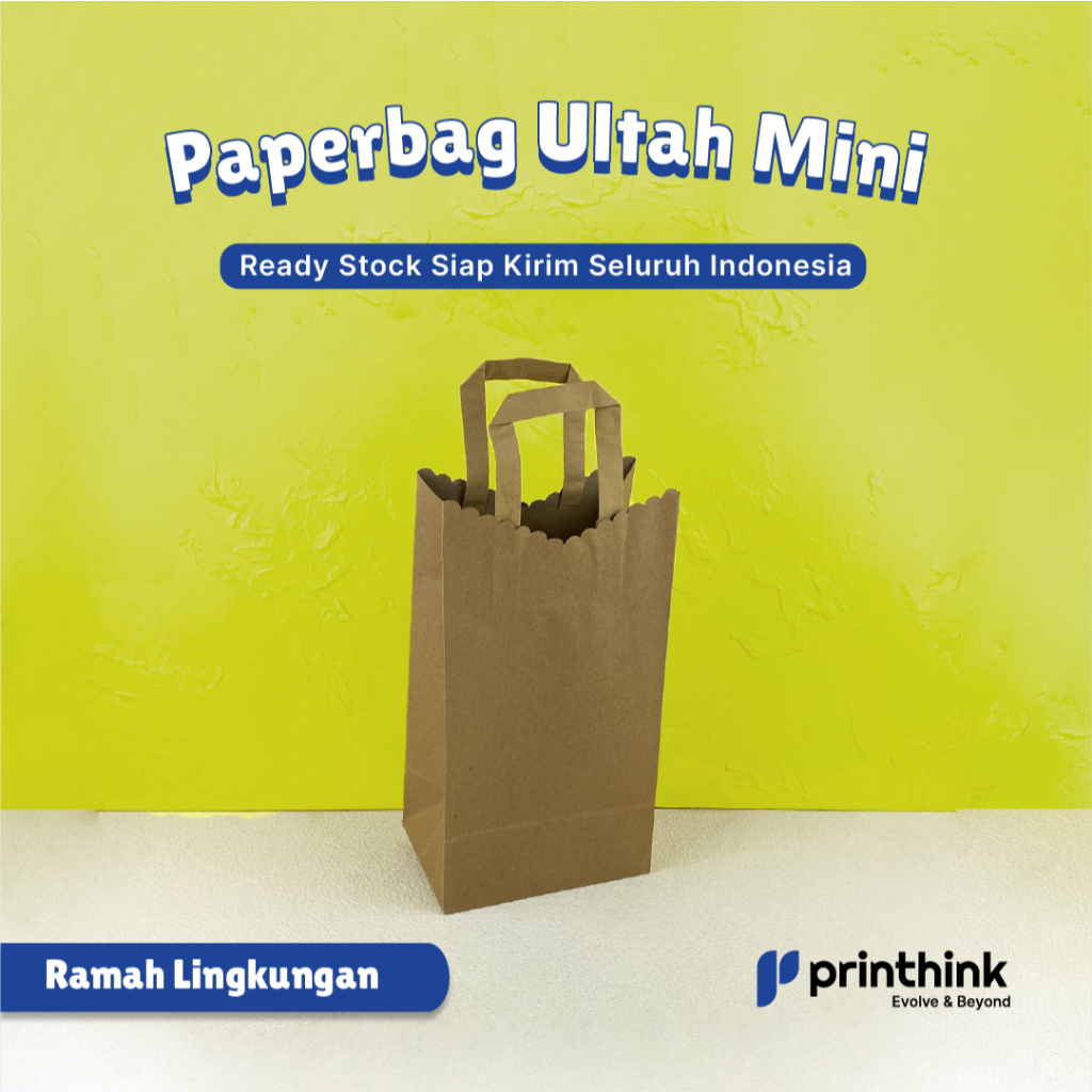 

Daisy Paperbag with Handle/Paper Bag Ultah Mini (16 x 11,5 x 30 cm) - Kraft 200gsm