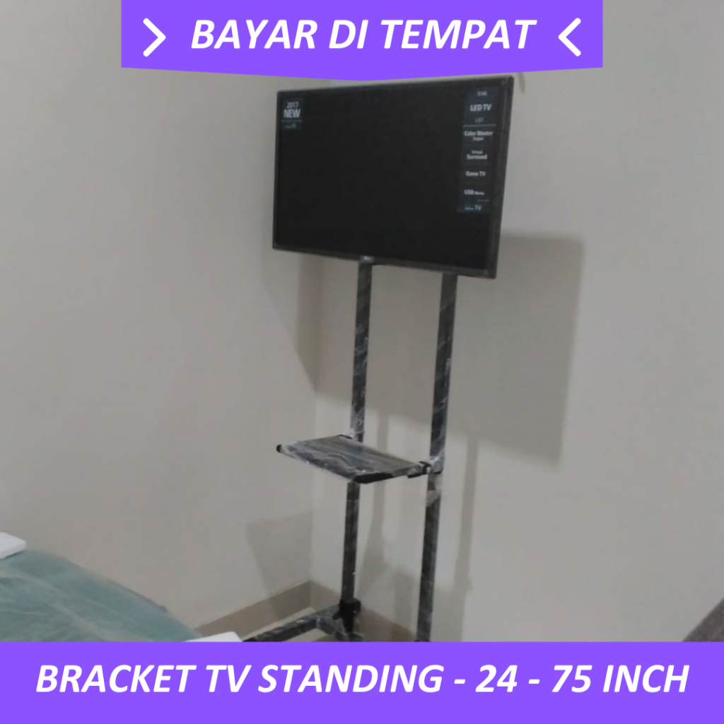 Bracket TV Standing - 10 - 75 Inch - Stand Bracket TV  – Kuat, Stabil, dan Mudah Dipasang Mounting -