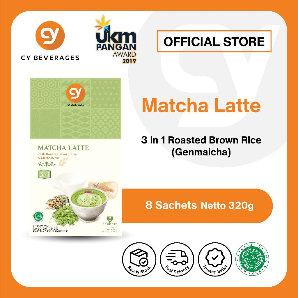 

CY Matcha Latte with Roasted Brown Rice (Genmaicha Latte)