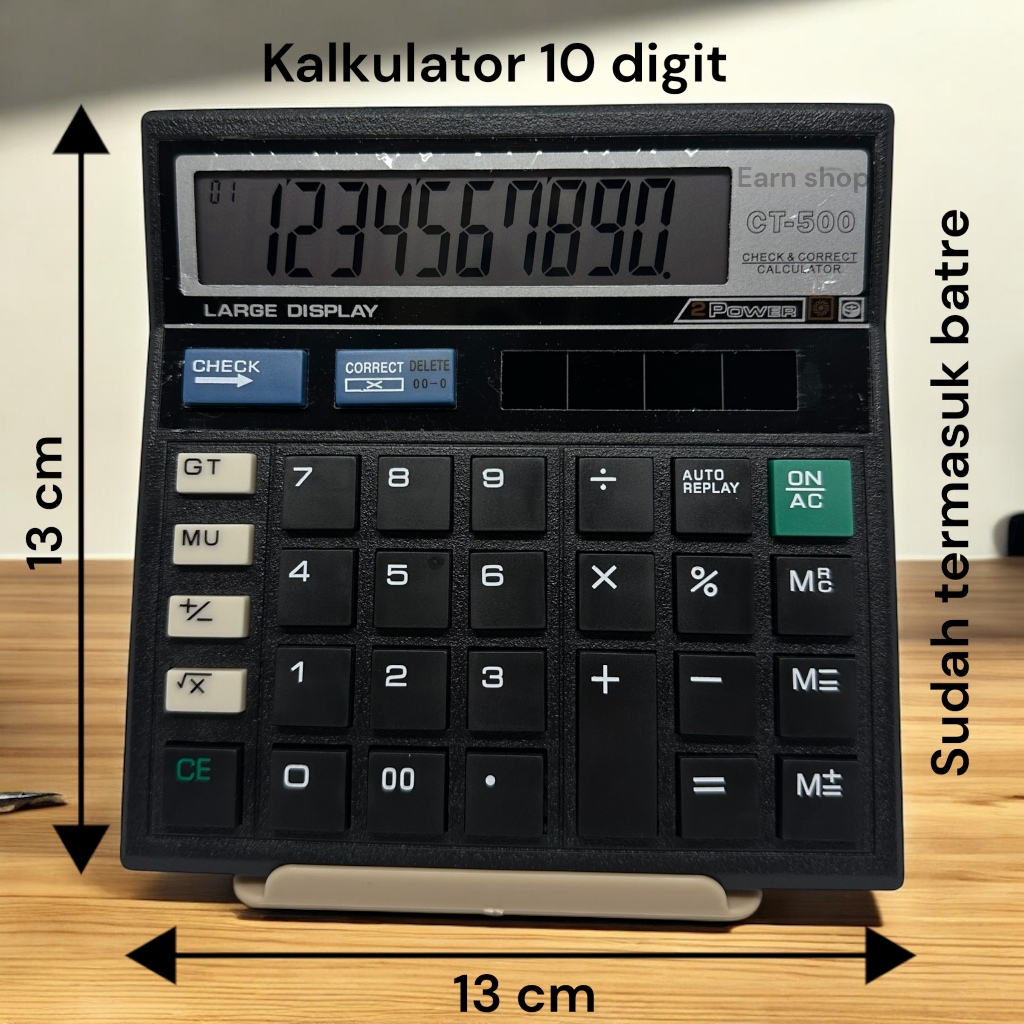 

Kalkulator Dagang 10 Digit CT-500 Calculator CTZ