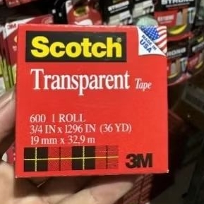 3M Scotch 600 Transparent tape 19mmx32,9m