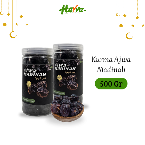 

Kurma Ajwa Toples Jar 500 gram Premium Quality