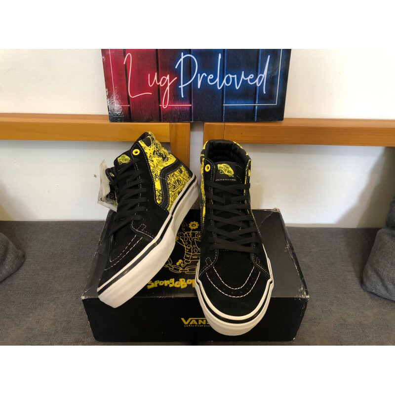 sepatu Vans Sk8 Hi SpongeBob