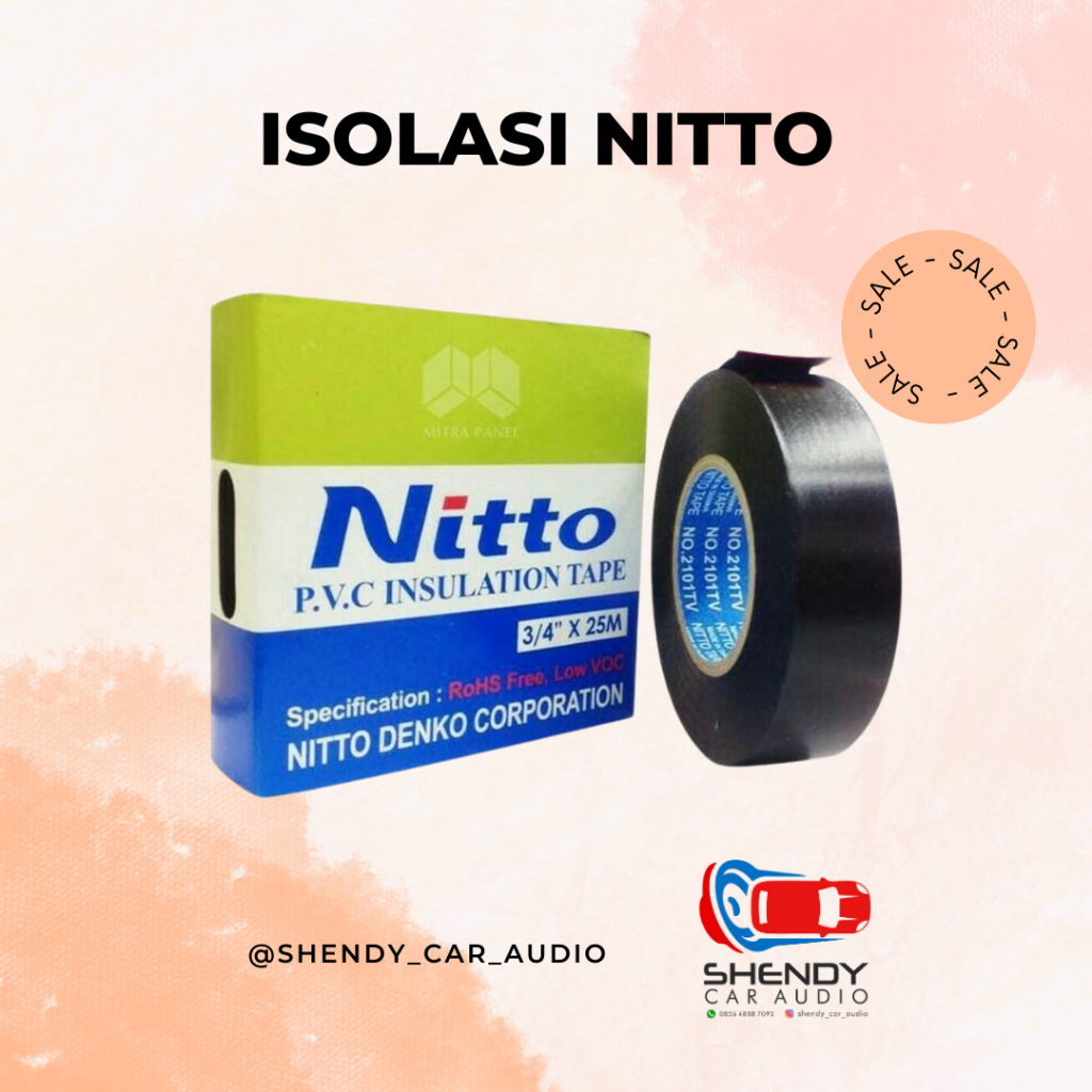Isolasi Listrik Nitto 3/4 Nitto Isolasi Listrik 3/4 30 M
