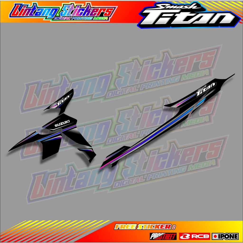 STRIPING VARIASI MOTOR SUZUKI SMASH TITAN 115 / STICKER LIST VARIASI SUZUKI SMASH TITAN 115