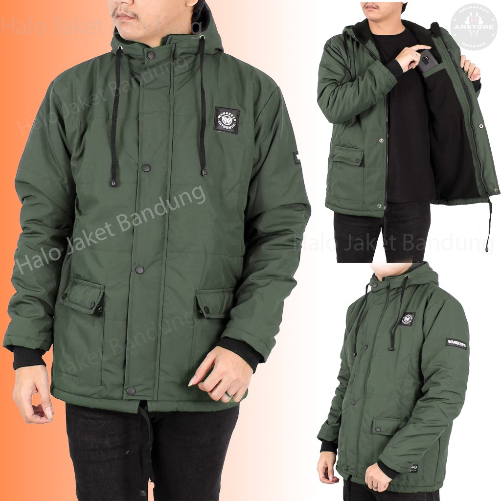 ARS WANGKERS Jaket Pria Puffer Parasut Kembung - Jaket Parka Musim Dingin