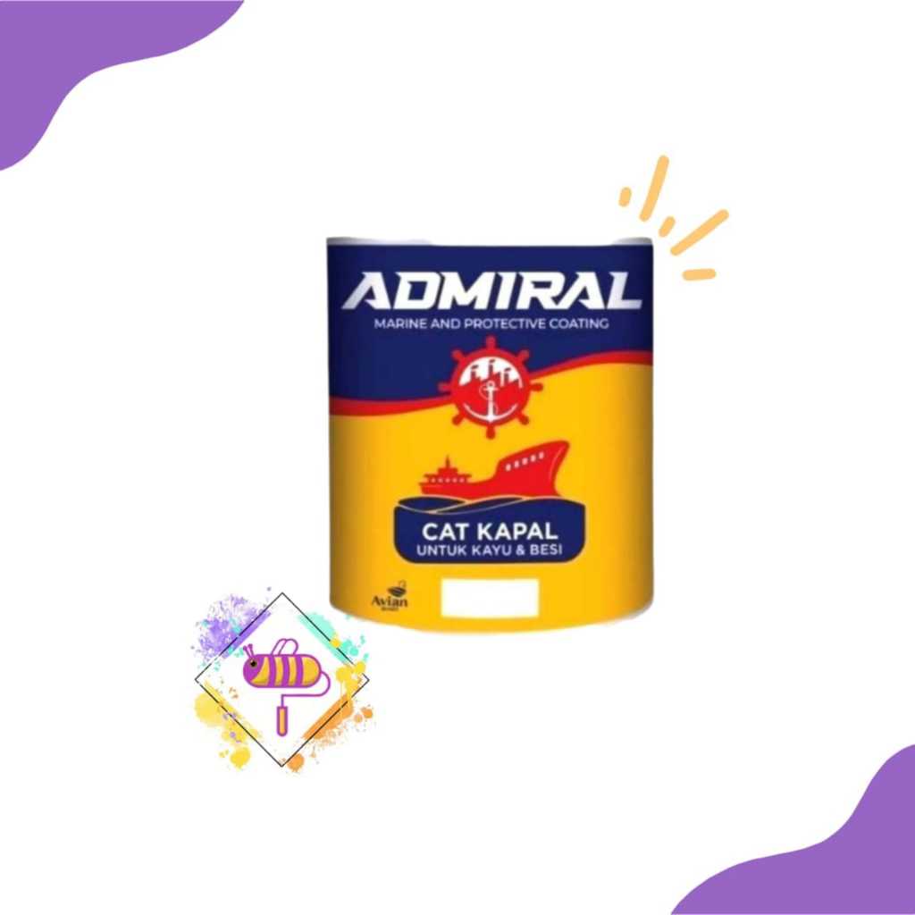 CAT KAPAL KAYU BESI FIBER ADMIRAL 1KG PERAHU CAT KHUSUS KETAHANAN DARI TERITIP DAN EKOSISTEM LAUT