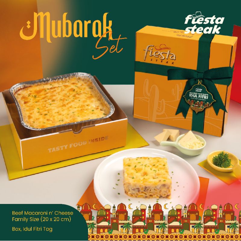 

Hampers Parcel Lebaran/ Mubarak Set - Macaroni & Cheese/ Ramadhan/ Fiesta Steak