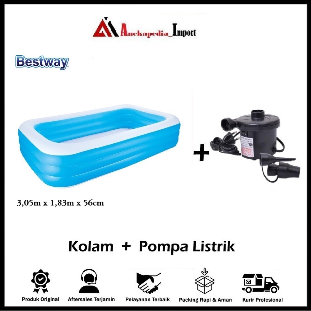 Bestway Kolam Renang Anak Mandi Bola - Kolam Anak Jumbo - Bestway 54009 - Kolam - Kolam Renang Anak 