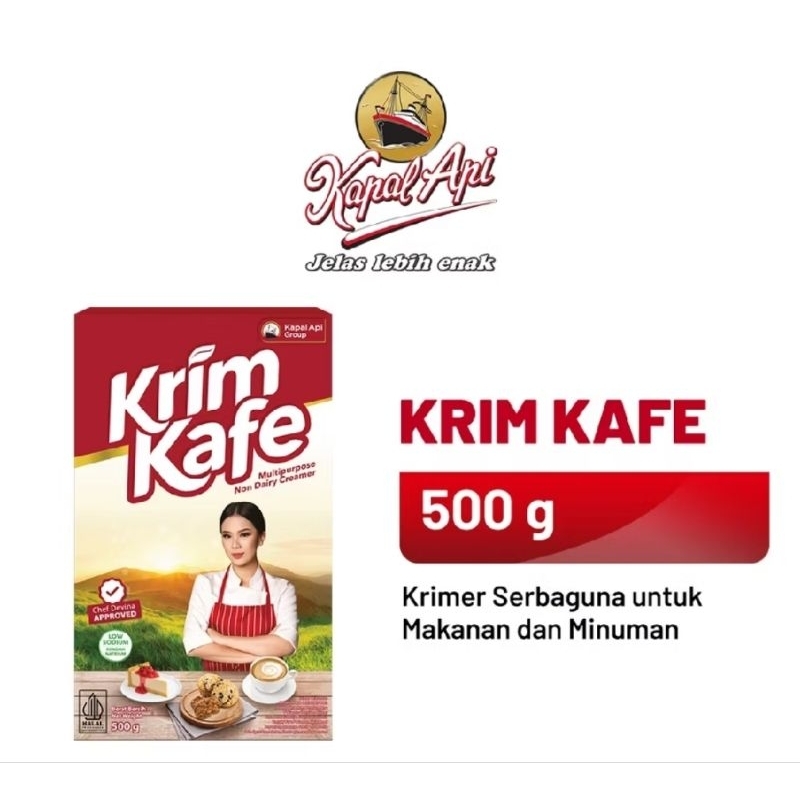 

Krim Kafe 500gr | Fiber krim kapal api | pengganti santan dan susu