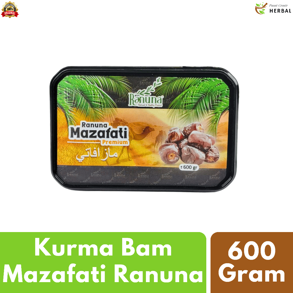 

Kurma Bam Anggur 600 Gram Asli Madinah 100% Original Premium Quality Jumbo Manis Dan Lembut