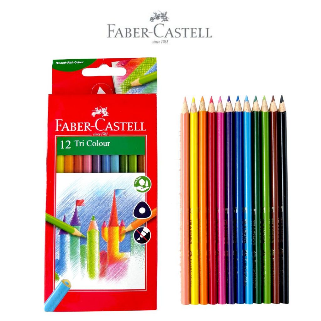 Faber-Castell Pensil Warna Anak Tri Colour - Gambar 2
