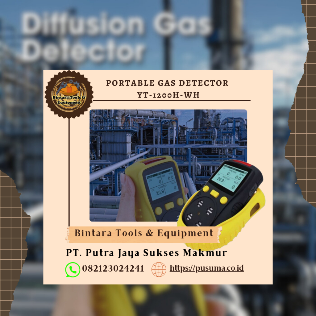 Portable Gas Detector, YT-1200H-WH, Diffusion Gas Detector - Safe Gas