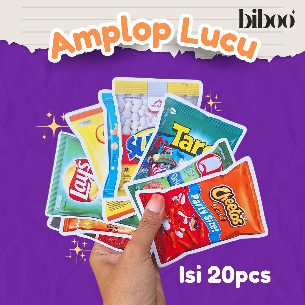 

Amplop Lebaran 3D - SNACK Angpao Uang THR Unik Viral isi 20pcs