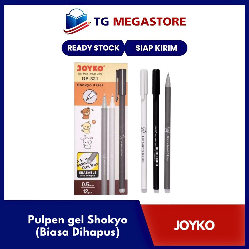 

Pulpen gel JOYKO GP-321 Shokyo (BISA DIHAPUS)