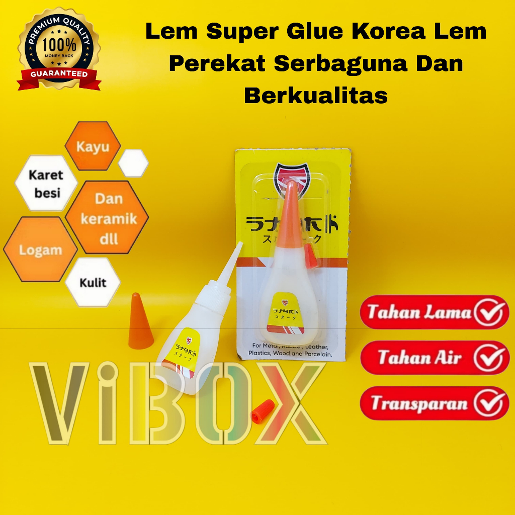 

Vibox Stark Lem Korea Super Glue Lem Perekat Serbaguna Lem Glue Korea Perekat Super Kuat [MPG]