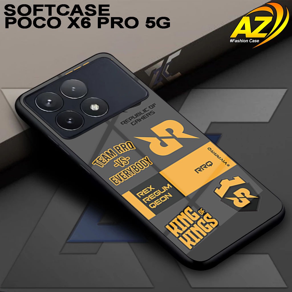 Softcase Kilau POCO X6 PRO 5G [ MOTIF ESPORTS ] Casing Hp POCO X6 PRO 5G - Pelindung Handphone - Aks
