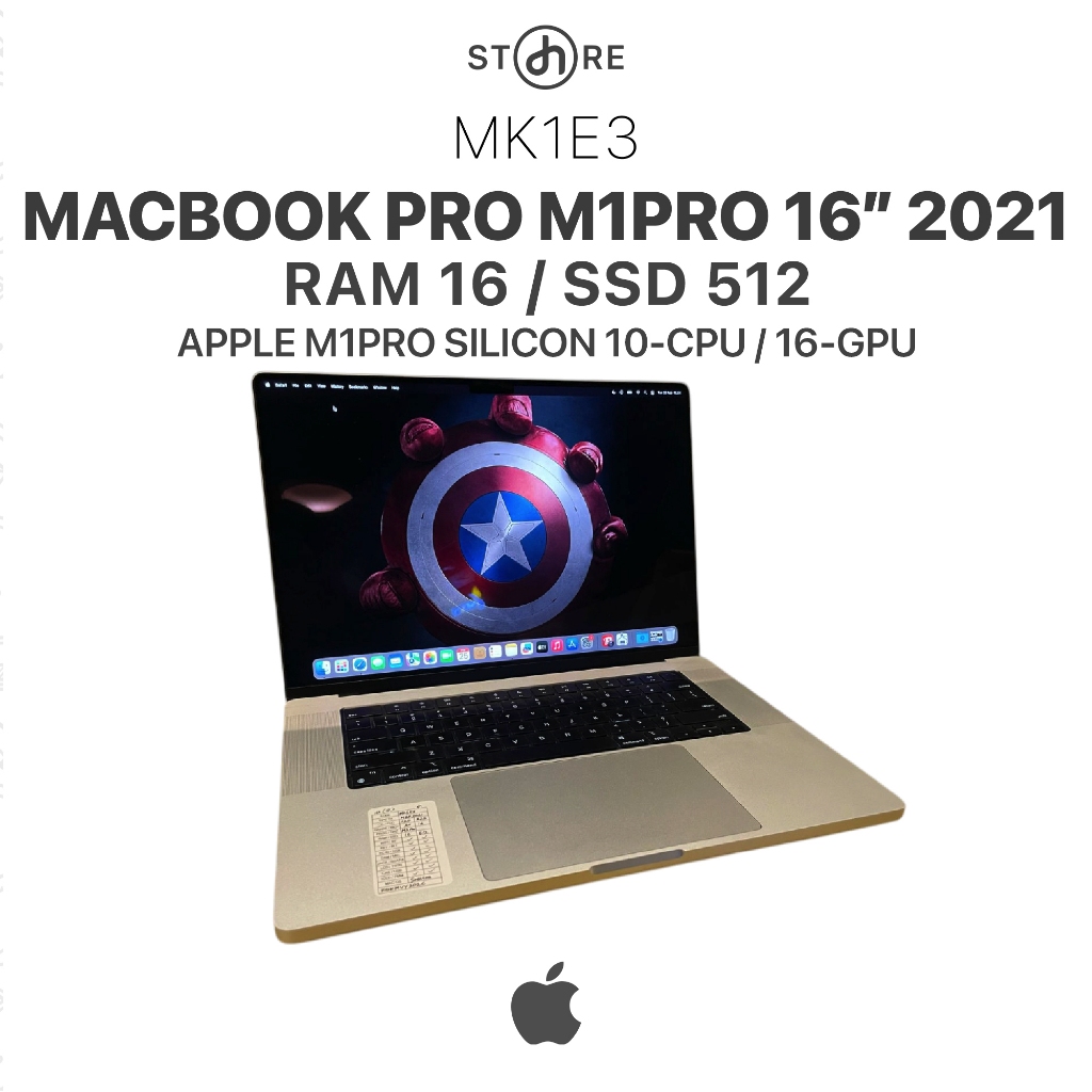 Second , Macbook Pro M1PRO 2021 16" , 16/512 , Silver , MK1E3