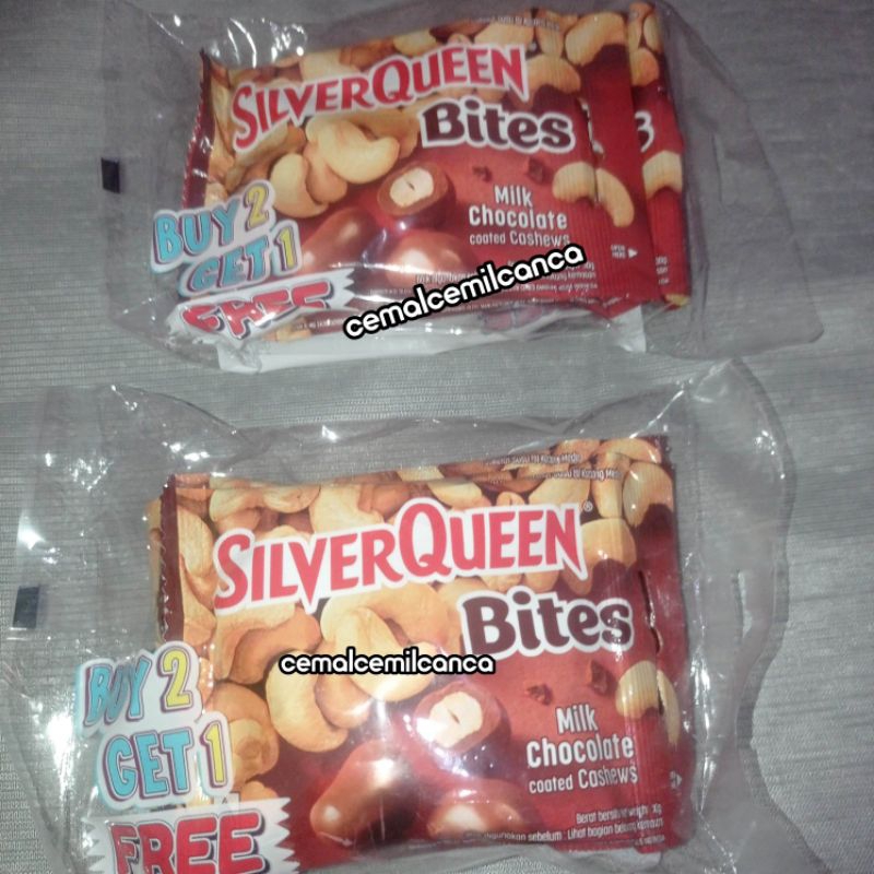 

cokelat silverqueen bites buy 2 get 1 free