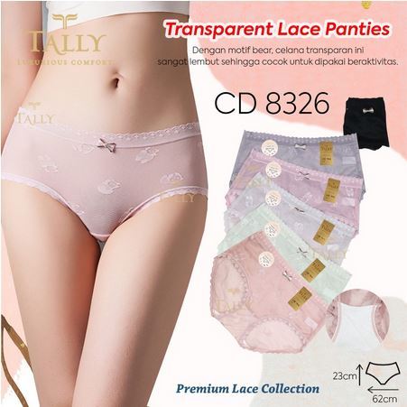 Tally Celana Dalam Renda Lace Fit to L- CD 8326