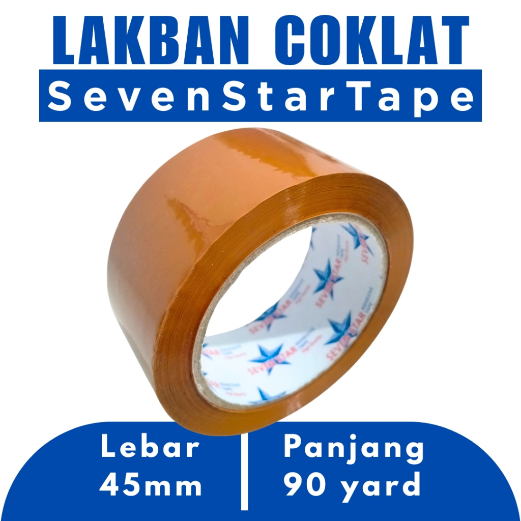 

Lakban Coklat SevenStar Lebar 45mm Panjang 90 yard