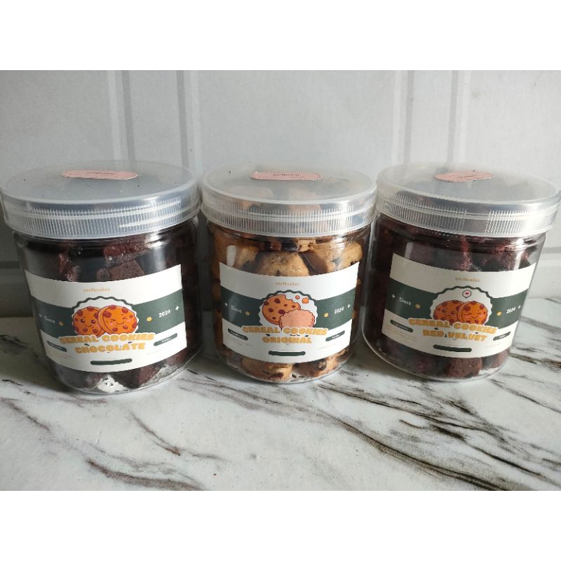 

cereal cookies kue kering toples 600ml hampers lebaran