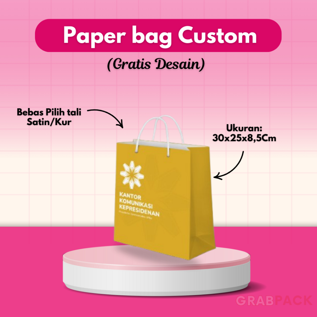 

Paper bag Custom Tas kertas Shopping Bag Cetak paper bag murah terdekat jakarta