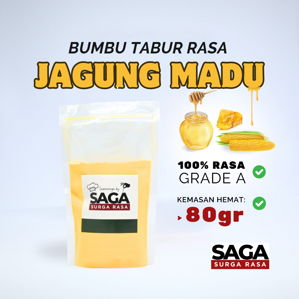 

SURGA RASA Bumbu Tabur Jagung Madu - Bumbu Tabur Rasa Bubuk Manis Premium